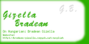 gizella bradean business card